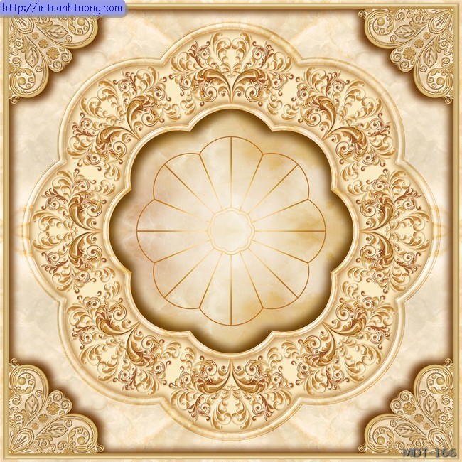 Mẫu dán trần họa tiết MDT-166